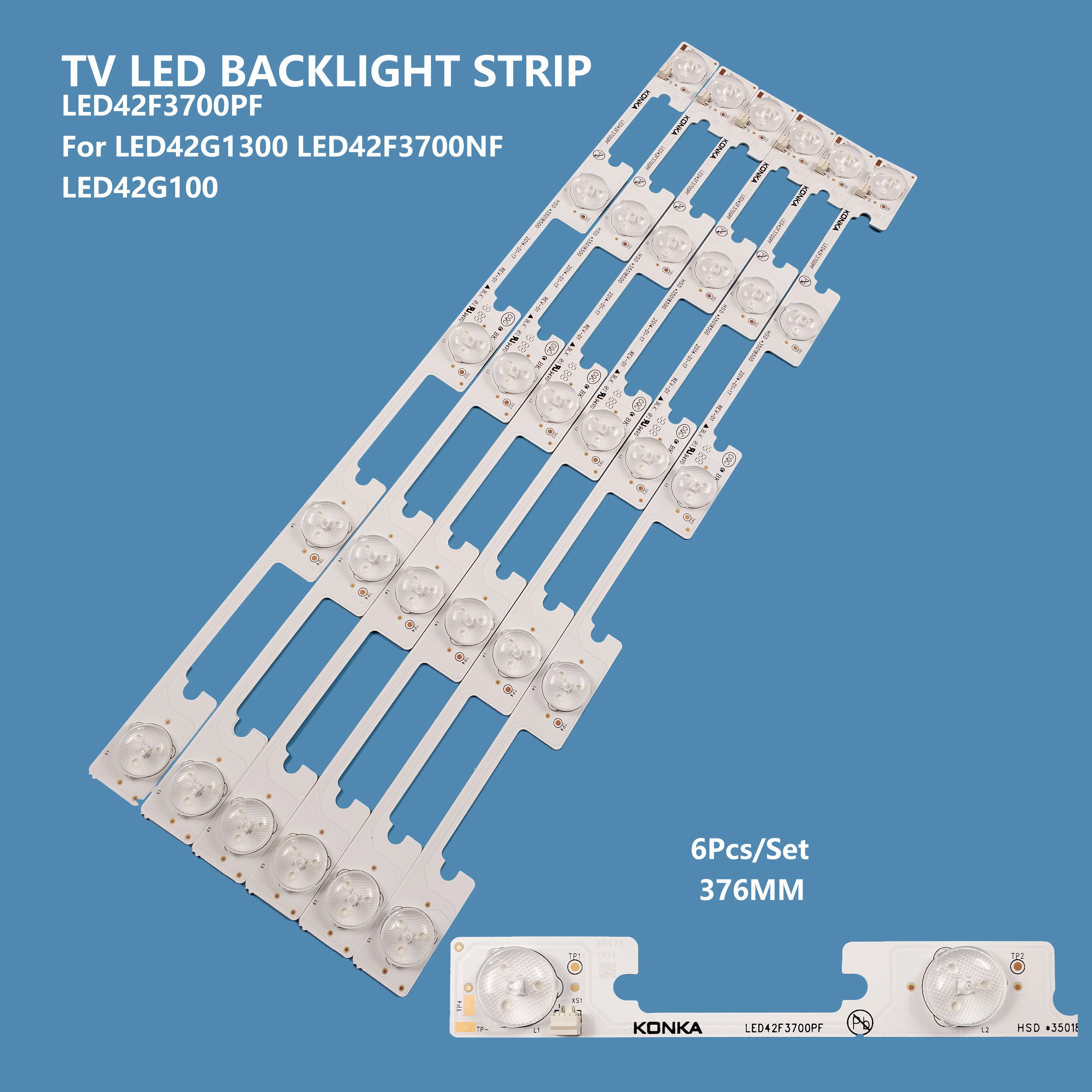 แถบไฟแบ็คไลท์สำหรับทีวี LED ไฟ LED42F3700PF สำหรับ LED42F3700NF LED42G1300