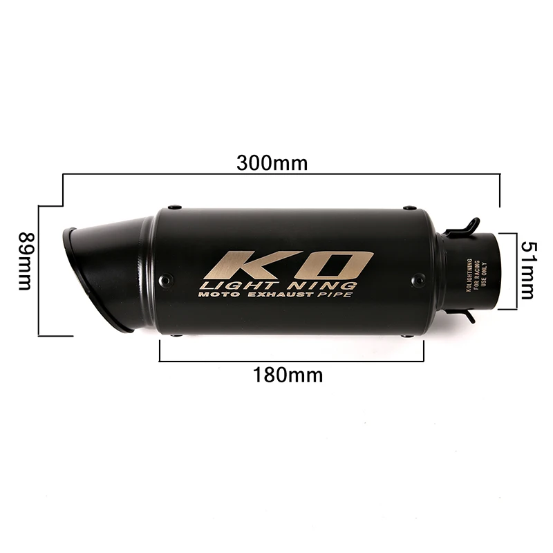 Motorcycle 2 Kinds Right Left Style Exhaust System Removable DB Killer Modified 51mm Exhaust Silencer Escape Muffler Pipe