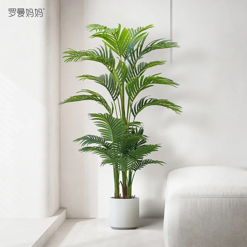 

Simulation of Sugarcane Palm Palm Landing Fake Green Plant Bionic Plant Pot Decoration Shooting Props Room Decor Aesthetic