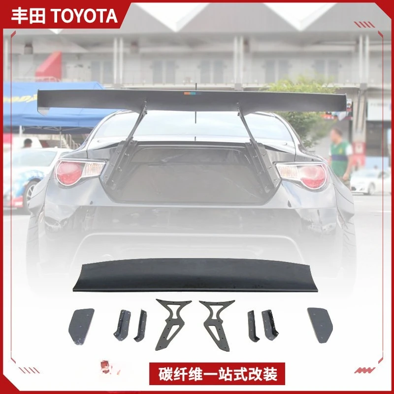 

Subaru BRZ Toyota 86 Rocket Rabbit Surround, Carbon Fiber Modified Fixed Wind Wing, Track GT Large Tail
