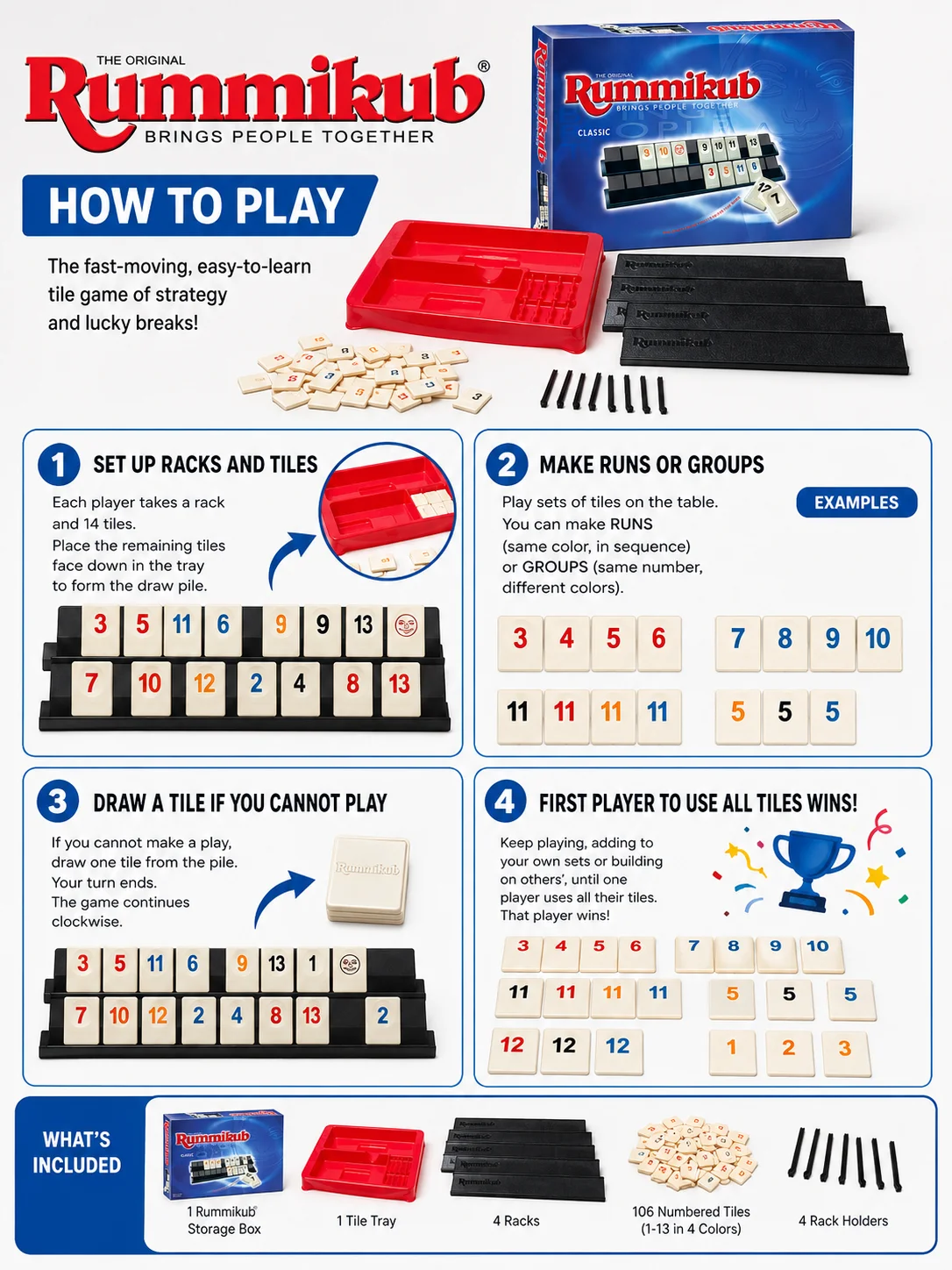 Rummikub Klasik Masa Oyunu, Ye - Board Game English For Kids incelemesi ve fiyatı