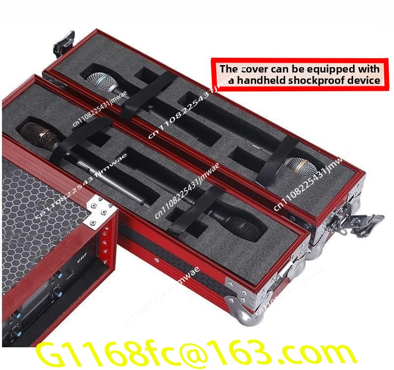 1U2U Microphone Air Case Receiver Effect Device Storage  Microphone Chassis Aluminum Alloy Mi  Cabinet