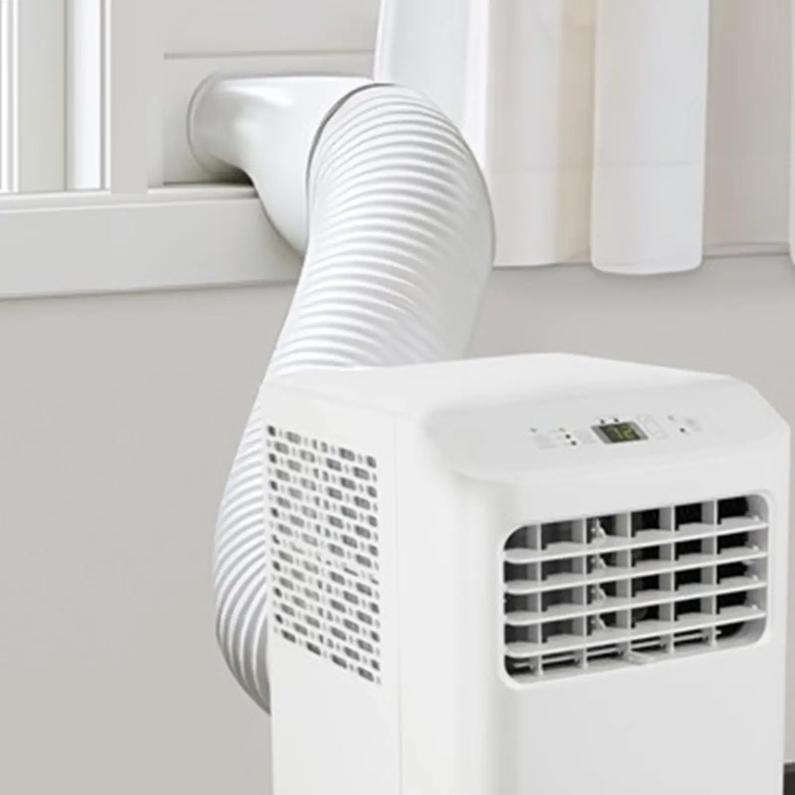 Air Conditioner ท่อเชื่อมต่อ Fit แบบพกพาแบนเครื่องปรับอากาศท่อไอเสียอะแดปเตอร์ 5.1in 5.9in เส้นผ่านศูนย์กลาง Vent Tube Coupler