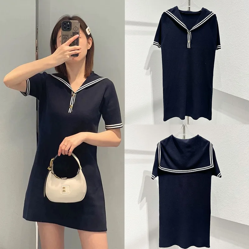 

Вязаный комплект Dr And Top Ele Island Holiday Sailor, элитный женский ансамбль в европейском стиле, летняя мода