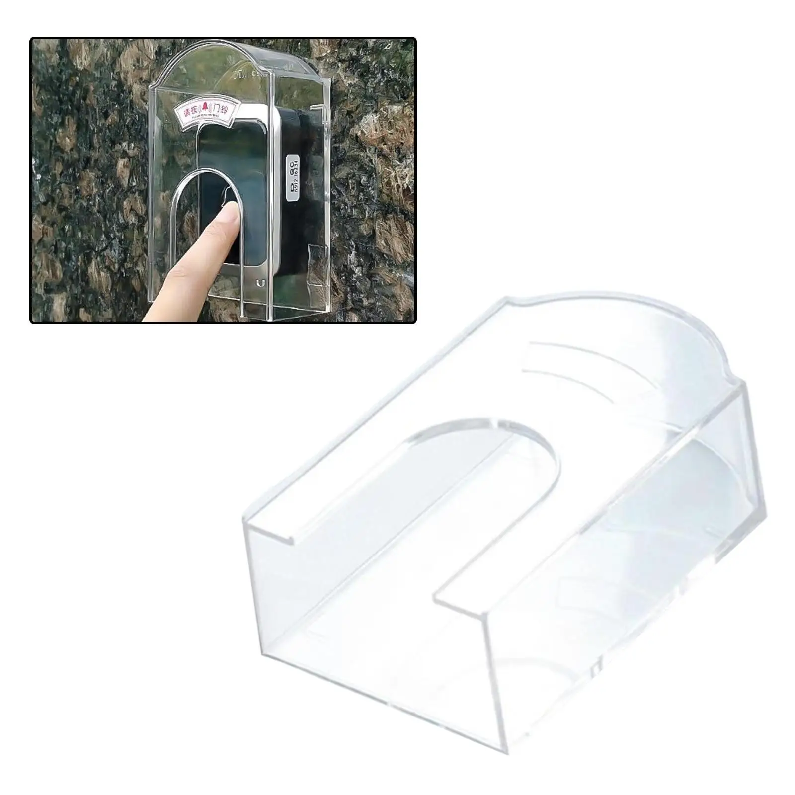 

Защита дверного звонка, практичная водонепроницаемая, устойчивая к атмосферным воздействиям, эффективная крышка кнопки дверного звонка, брызгозащищенная коробка