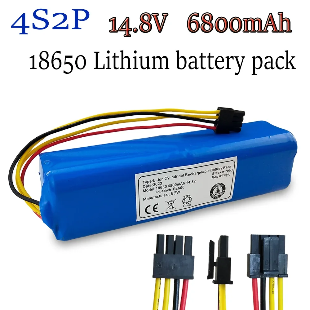 

14.4V 4S2P sweeping machine battery14.8V, for Xiaomi MiJia 1C battery P1904 MM, STYTJ01ZHM robot vacuum cleaner accessory