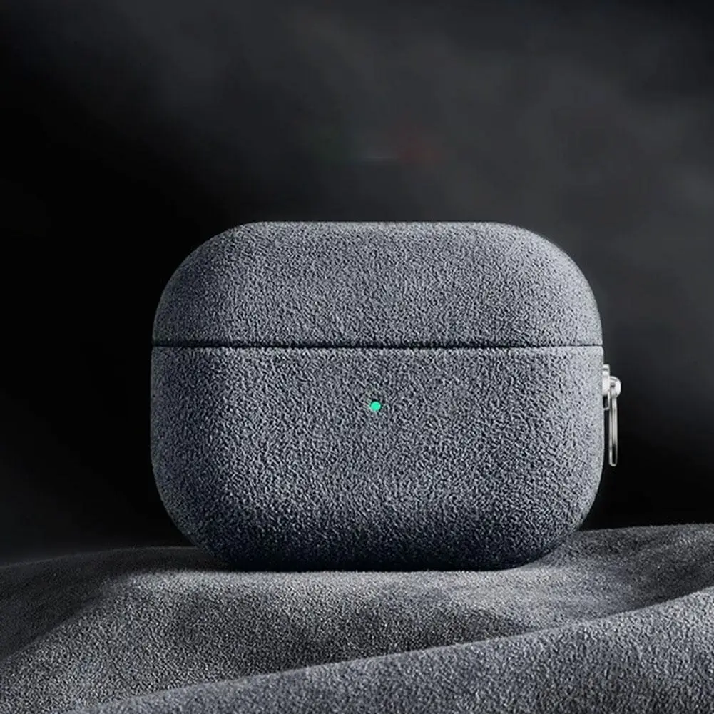 Italian Suede Leather Case For Airpods 4 Luxury Supercar Leather All Inclusive Case For Airpods 4 Case Wireless Charge