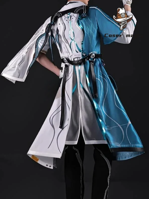Luuk Herssen Cosplay Costume Wuthering Waves Uniform Outfit Earrings Startorch Academy Halloween Women Girls Role Play Props Wig - view 3