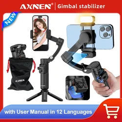 3-Axis Vlog Stabilizer Handheld Mobile Phone Gimbal Face Following Video Stand with Magnetic Remote for Tiktok Photography Kit