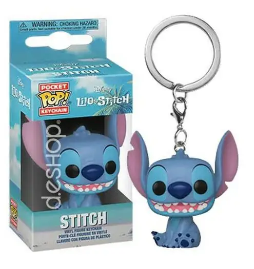 FUNKO pop Summer STITCH Keychain Movie TV Vinyl Figure Key Chain TIKI STITCH Scented Action Figure Pendants Keyring Toys