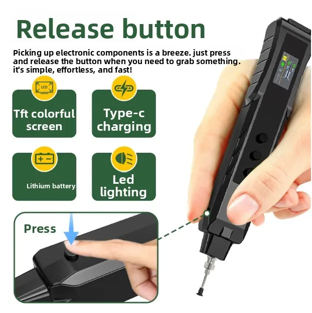 Vacuum suction pen Electric patch adsorption Wafer chip Suction cup pen Anti-static powerful puller tool