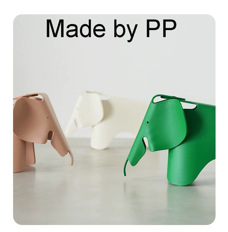 Small  Elephant Home Decoration Model Plastic PP INS Polular Toy