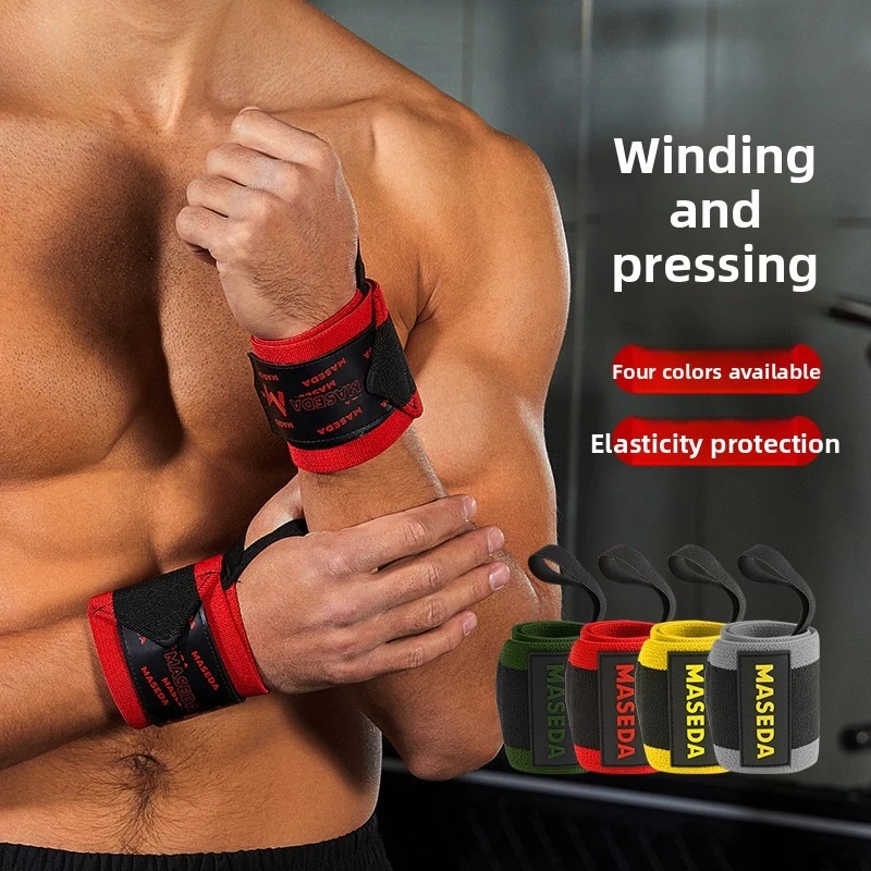 Weightlifting Wrist Wraps for Gym Strength Training Powerlifting Heavy-Duty Thumb Loop Straps for Maximum Wrist Support