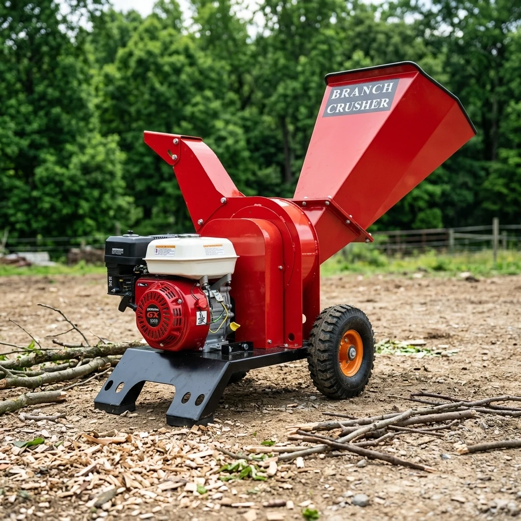 7.5HP 15HP  Household Branch Shredder Small Mobile Garden Model for Grapevine Branches Fruit Tree Wood Weeds