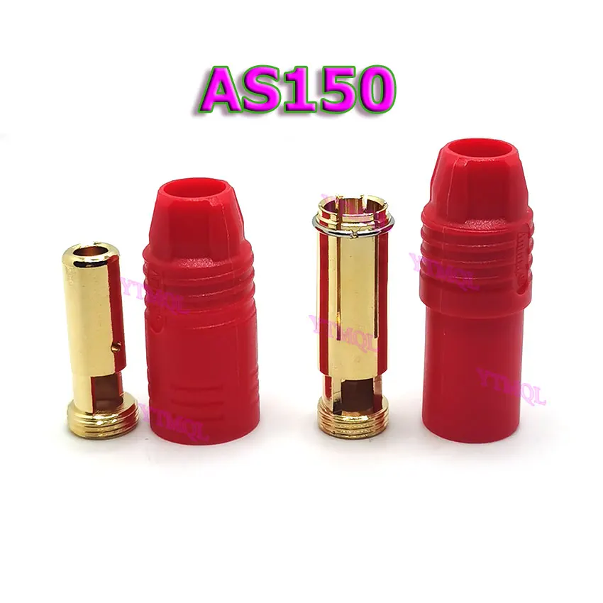 1Pcs AS150 Male Female Anti Spark Connector 7mm Gold Plated Banana Plug Set for RC Battery ESC Drone Car Boat