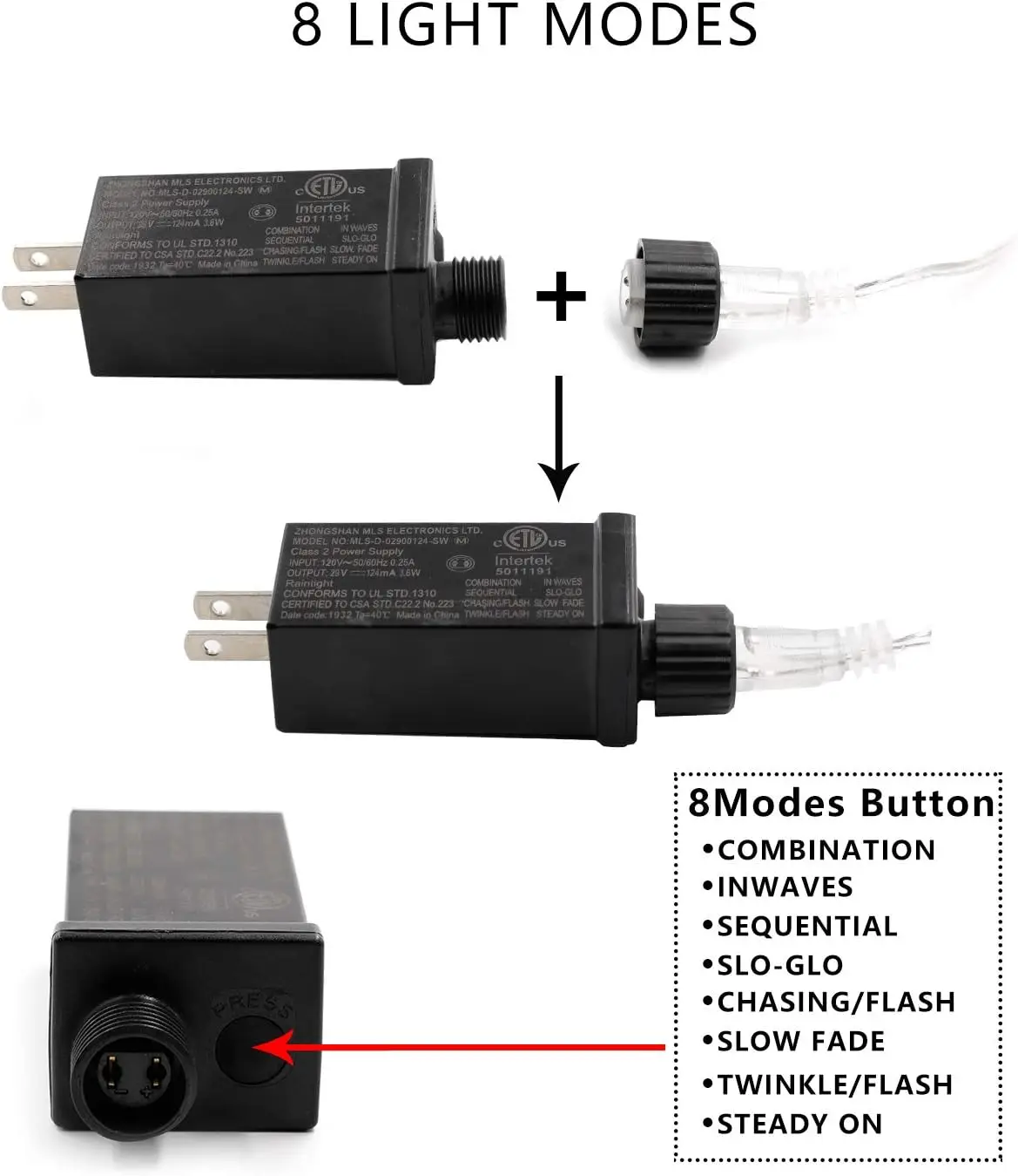 12 Stars 138 LED Christmas Star Lights, Curtain String Lights Plug In for Bedroom Wall Decor with 8 Modes, Waterproof Hanging Wi