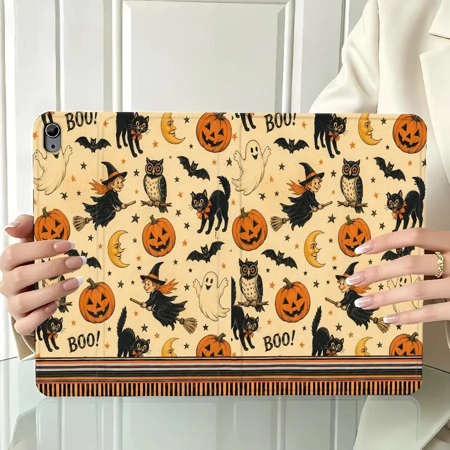 With Pencil Holder Case for Xiaomi Pad 5 6 7 8 Pro Redmi Pad SE K Pad 8.8 9.7 12.4 Inch Pad 6s Pro 7 Ultra Vintage Ghost Show