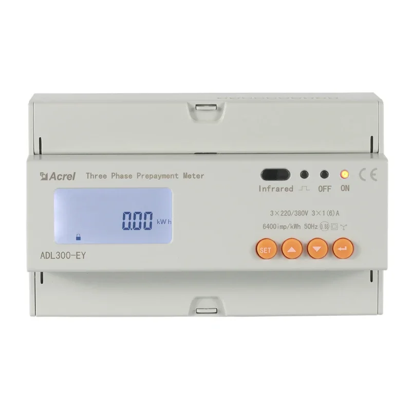 Acrel ADL300-EY smart prepaid electricity meter with RS485 din rail installation IoT cloud platform