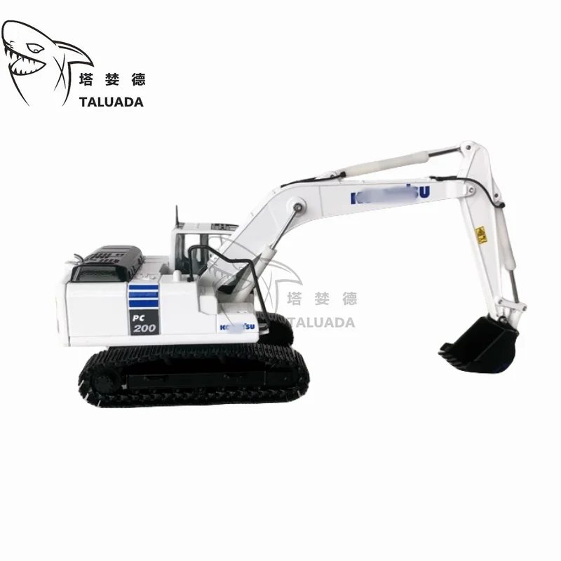 For Komatsu White Collectible PC300-5 Alloy Excavator Model Toy 1:50 Scale Model