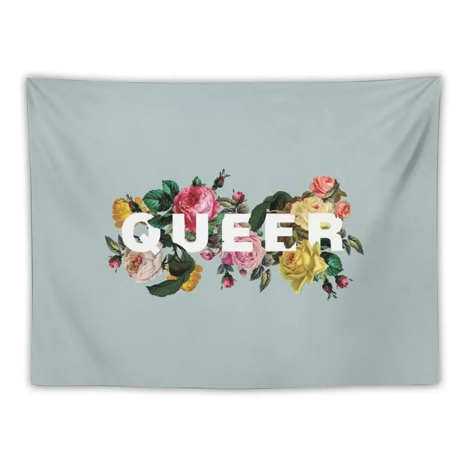 Queer (Antique Roses) Tapestry Wall Art Room Decorations Aesthetic Wall Tapestries Aesthetic Home Decor Tapestry