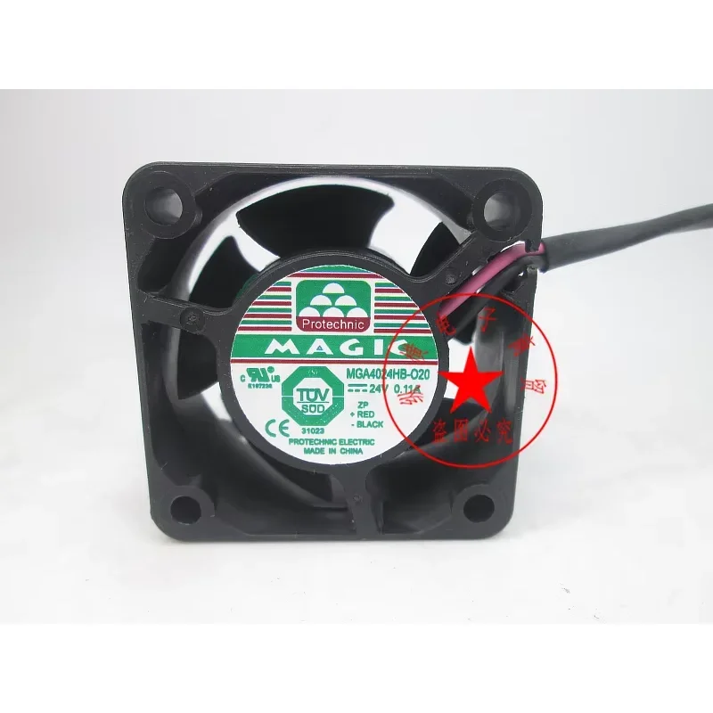 

Вентилятор охлаждения сервера MAGIC MGA4024HB-O20 DC 24V 0.11A 40x40x20mm, 2-проводной