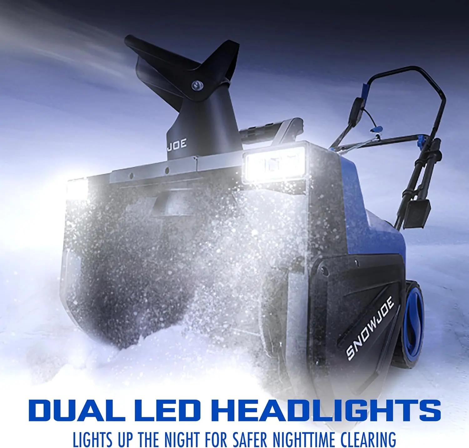 SJ627E Electric Walk-Behind Snow Blower w/ Dual LED Lights, 22-inch, 15-Amp