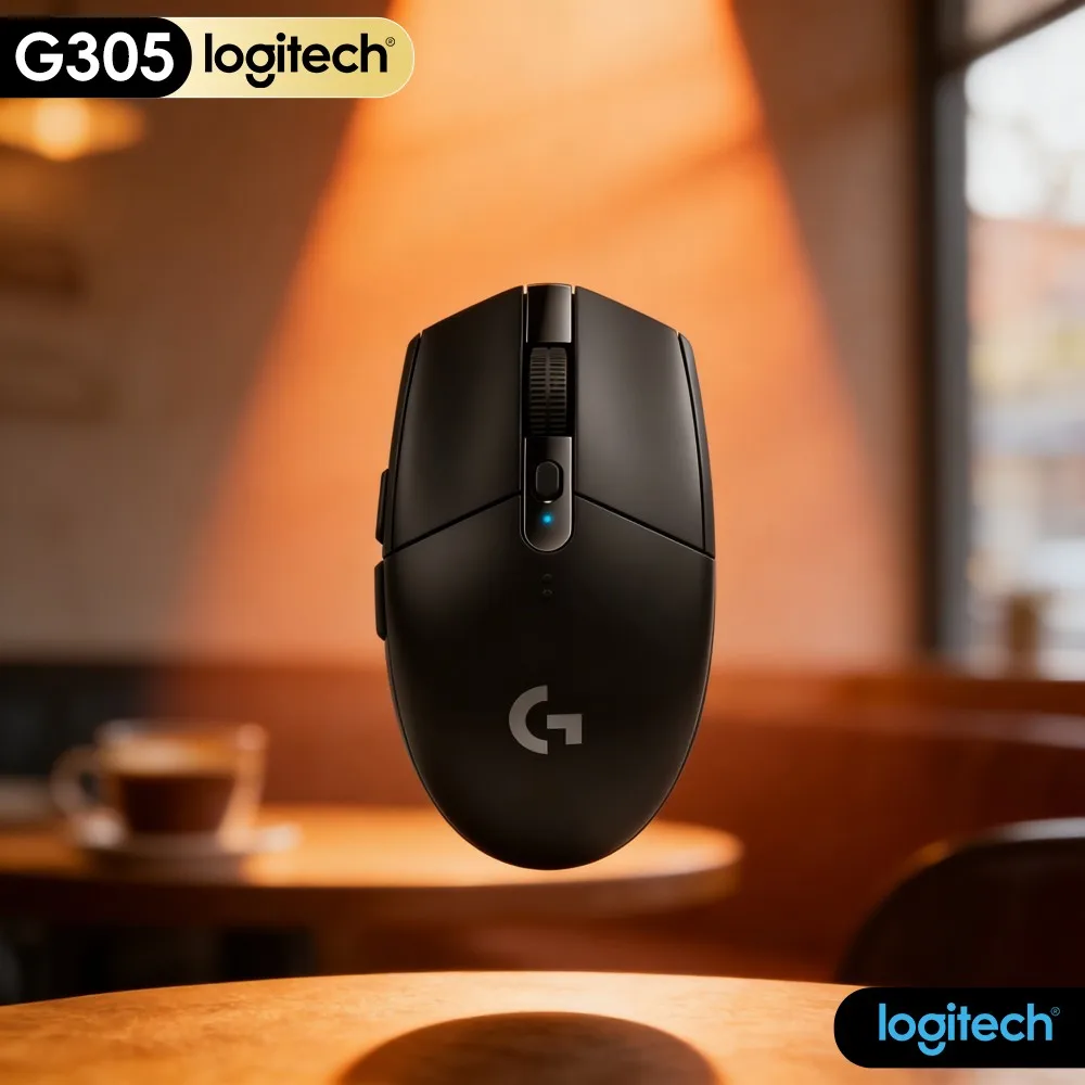 G305 Logitech LIGHTSPEED Accurate Wireless Game Mouse HERO 12000 DPI 6 Programmable Buttons 250H Battery PC Mac System