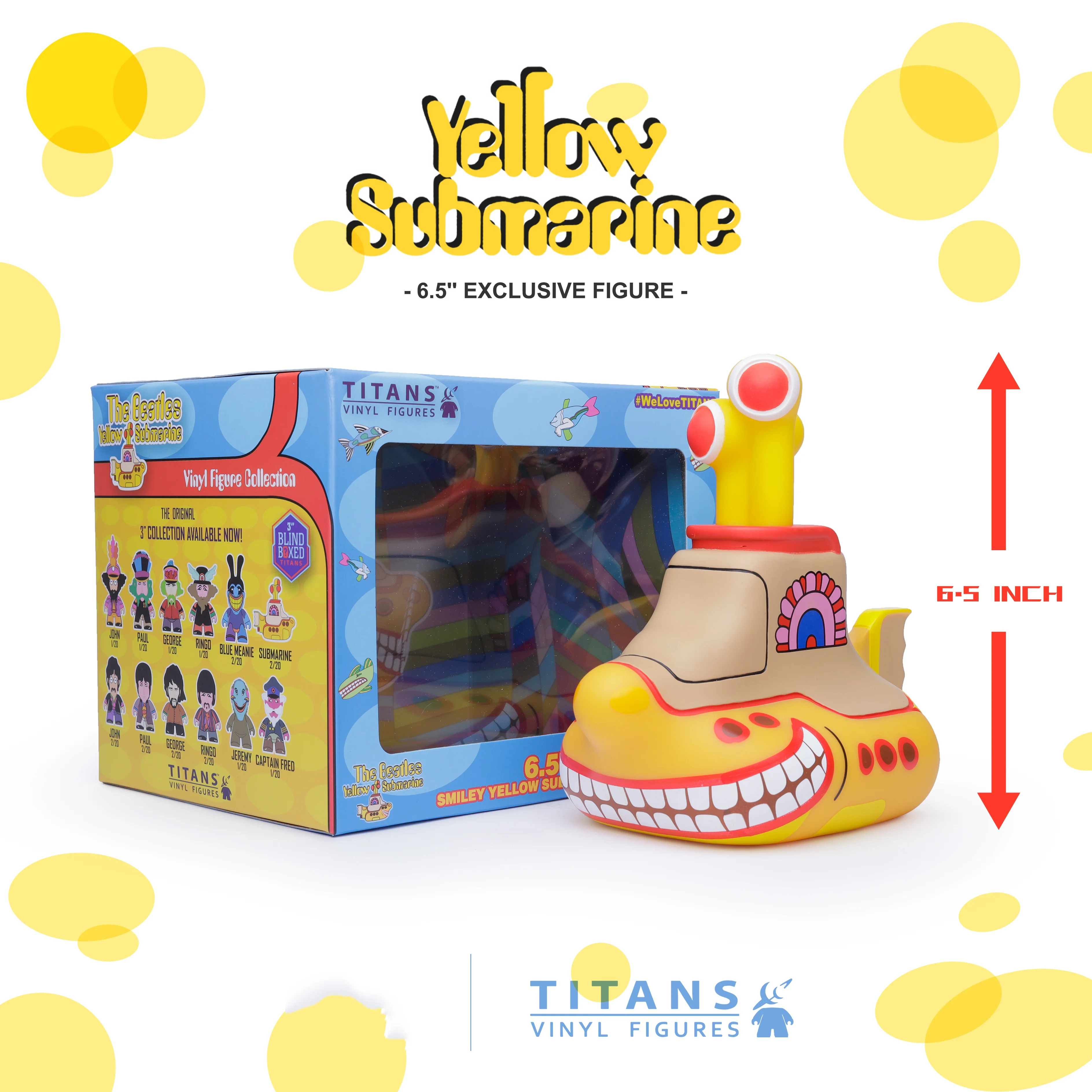

In Stock Titans Smiling Version Yellow Submarine - Perfect Gift for Family and Friends