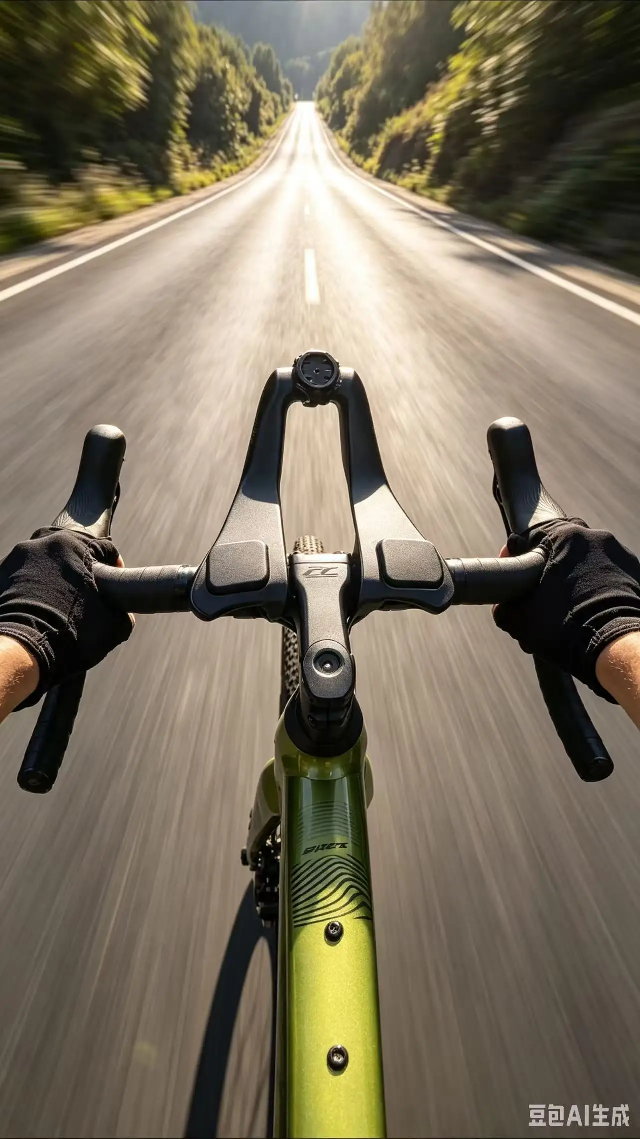 Custom Carbon Fiber PETG Aero Handlebar – One-Piece TT/Tri Base Bar with Integrated Computer Mount, Fits Various Aero Bike Sizes