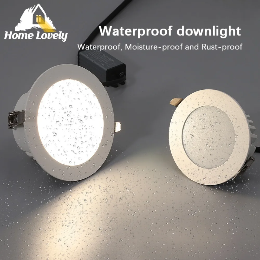 

Spotlight Living 10W Anti Glare Room/Kitchen/Bedroom/Bathroom Waterproof Invisible Downlight Led Embedded Ceiling Lamp White