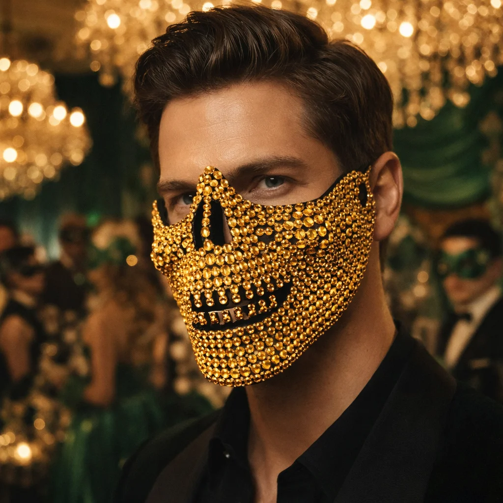 Strass-Katzen-Maskerade-Maske, Vollkristall-Katzen-Gesichtsmaske für Männer und Frauen, Halloween-Kostüm, Abschlussball, Hochzeit und Themenpartys