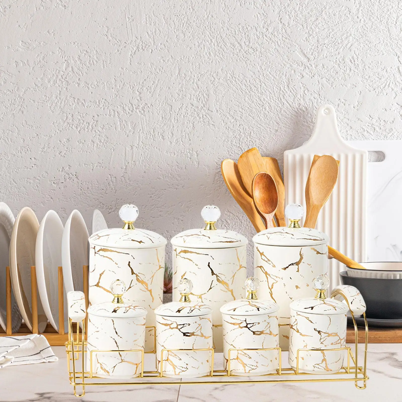 Snack Plates Spice Storage Pot Appetizer Tray Serving Container for Vegetables Dry Food Coffee Bean Sugar Coffee Tea Snacks