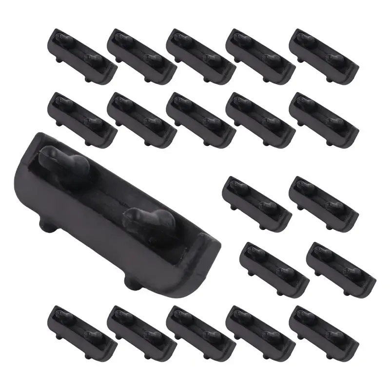 B47B-Air Fryer Rubber Tips Replacement Cap Cover For Air Fryer Grill Plate Rubber Bumpers Tool Air Fryer Tray Rubber 20PCS