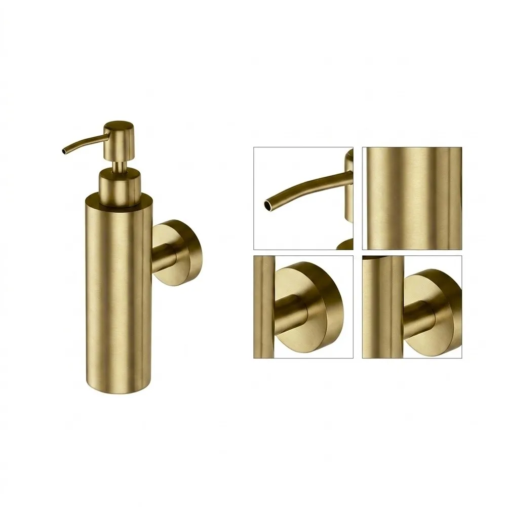 250ml Wall‑Mounted Stainless Steel Soap Dispenser Press Type Hand Soap Shower Container Rust‑Resistant For Home Bathroom Kitchen