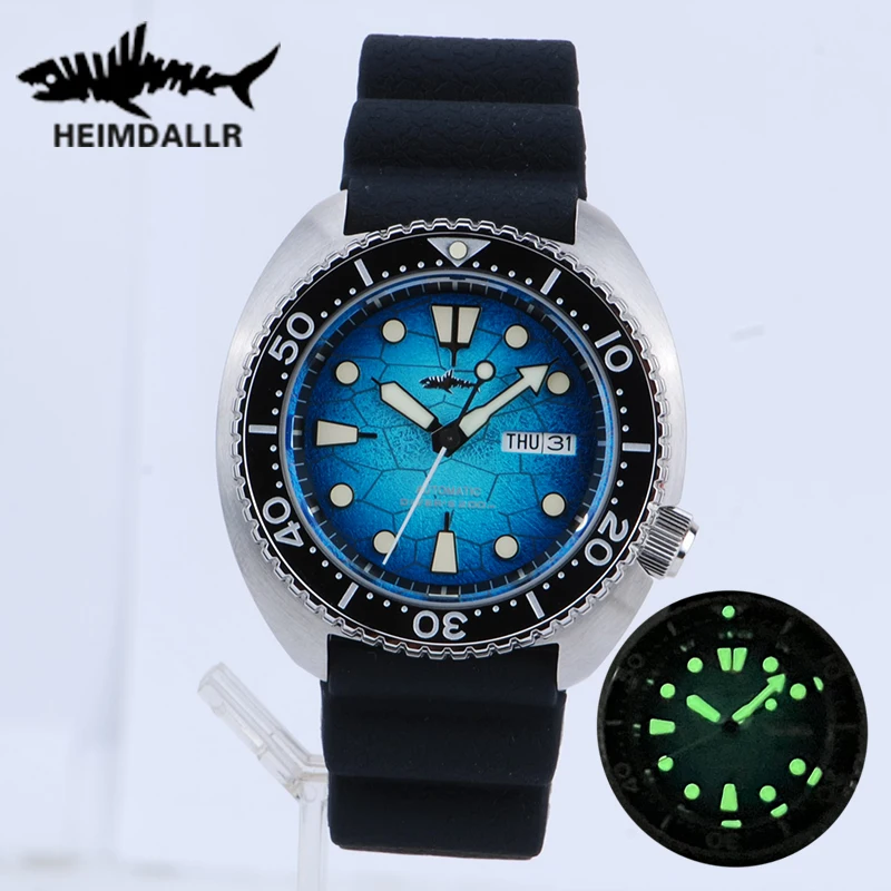 Heimdallr Watches For Men 20Bar Water Resistant Luminous Sapphire Crystal NH36A Automatic Movement Vintage Men's Dive Wristwatch