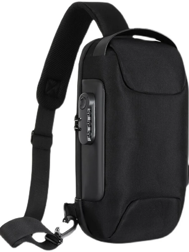 Men's Anti-Theft Lock Crossbody Backpack - usage example