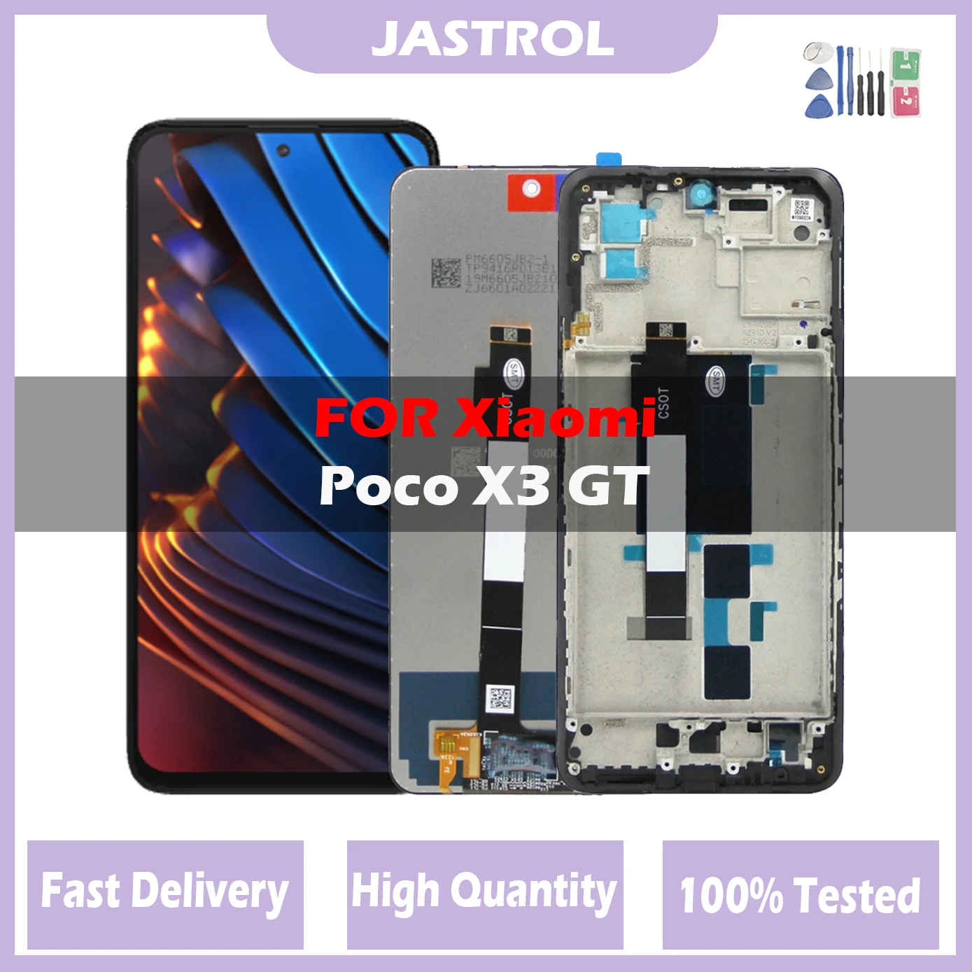 

Original NEW LCD For Xiaomi POCO X3 GT Display LCD Touch Screen Digitizer For POCO X3GT LCD Replacement Parts 21061110AG Display