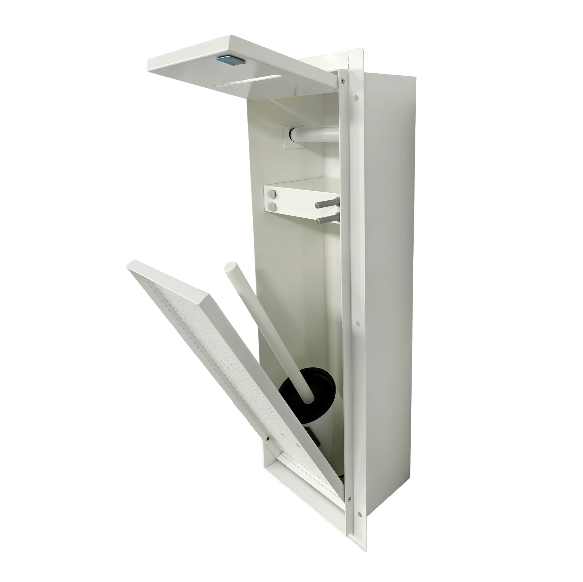 Concealed SUS304  Wall Niche Toilet Brush Tile-inserted Toilet Accessories Hidden Recessed Toilet Brush Paper Towel Storage