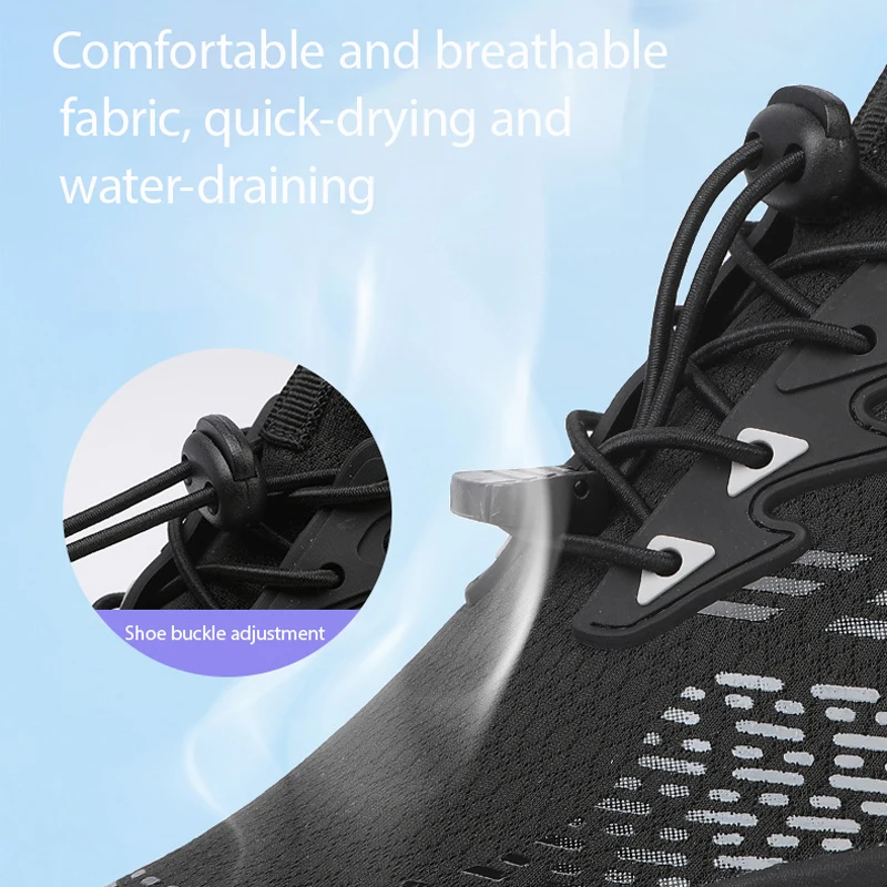 EOCENE Water Shoes Summer Beach Upstream Barefoot Fitness Casual Gym Aqua Wading Seaside Hiking Cycling Fishing Sneakers Shoes