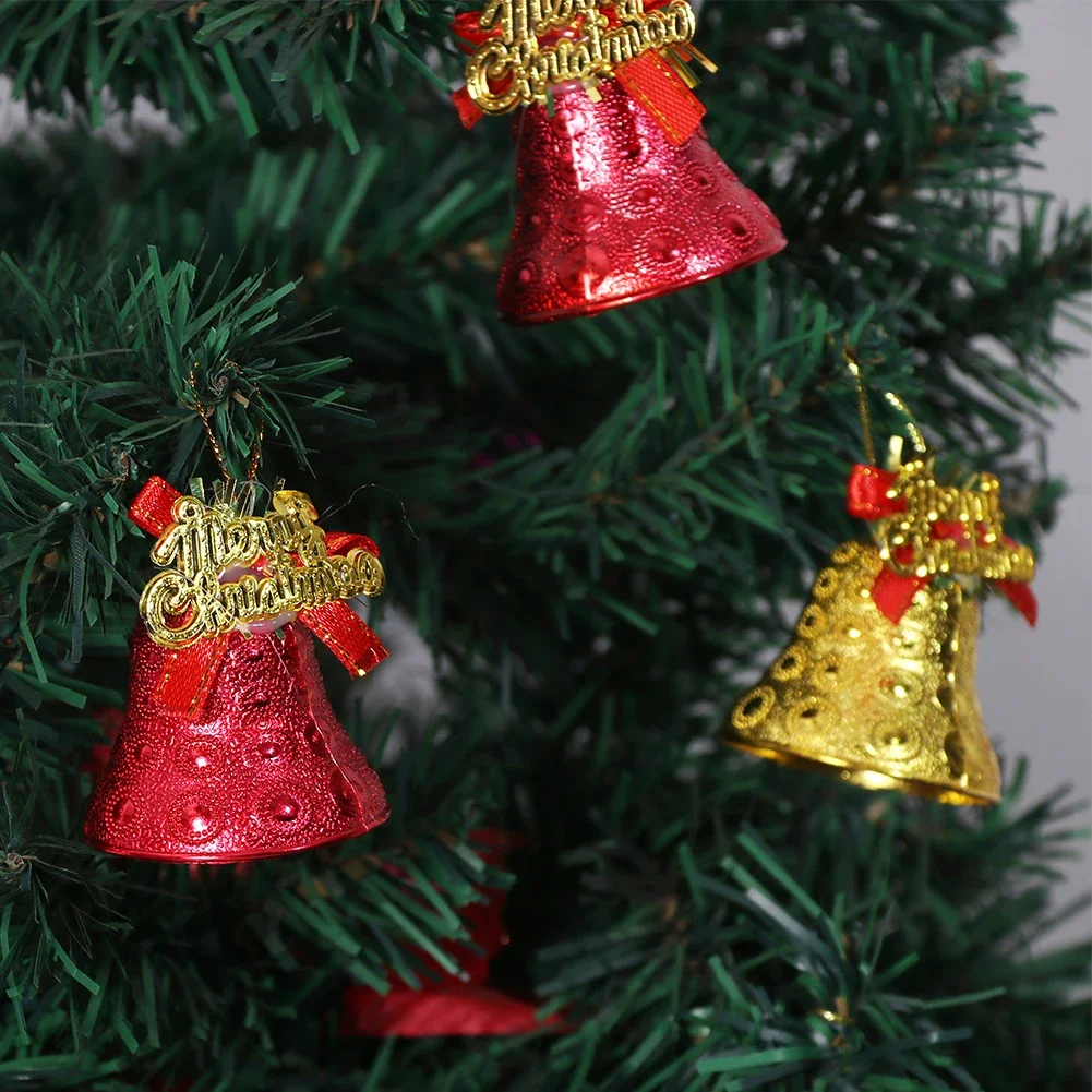 Colgante de fiesta de año nuevo, suministros de regalo, campanas de decoración de árbol de Navidad, adornos de Navidad, campana colgante