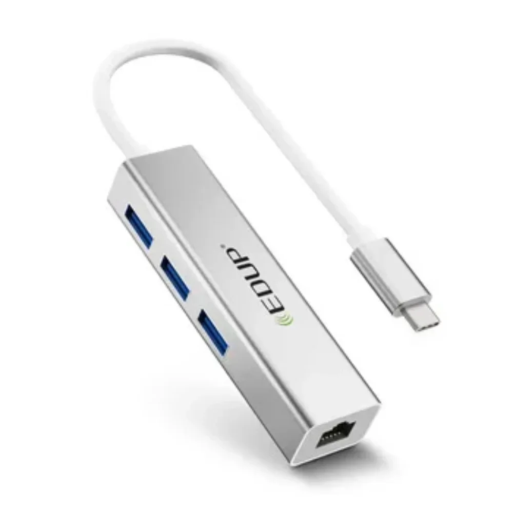 HUB USB3.0 To RJ45 TypeC Port Adapter 3 Dock Wired for PC Laptop Computer Converter USB-C 3.1 Splitter Lan Port Gigabit Ethernet