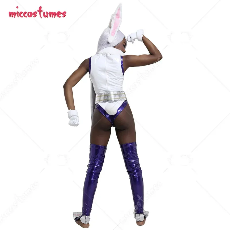 

25COSMiccostumes Women's Anime mirko Rabbit Hero Cosplay Costume Bodysuit Jumpsuit PU leather Costume
