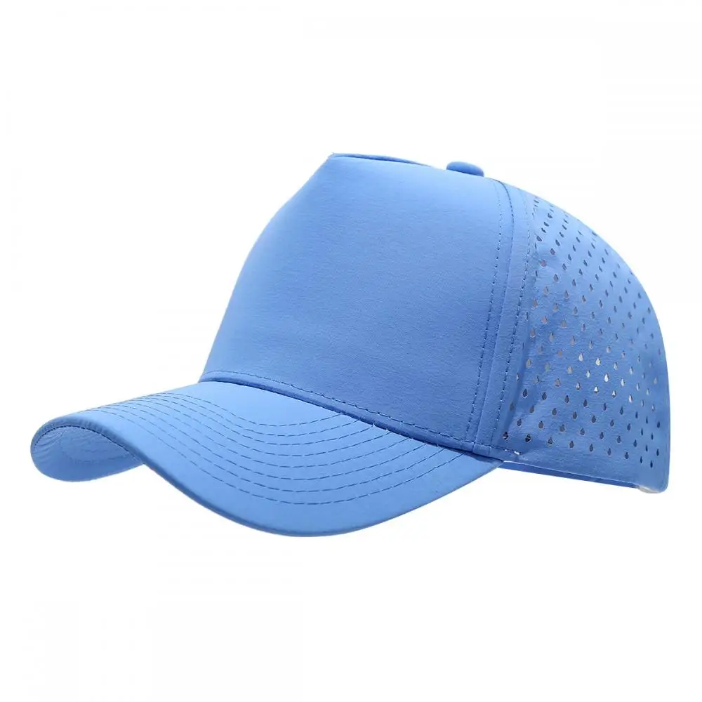 1 Stück Neue Fünfschichtige Laserperforierte Schnelltrocknende Kappe Atmungsaktive Sport-Visierkappe Sommer Wasserdichte Perforierte Trucker-Baseballkappe – Detail 15