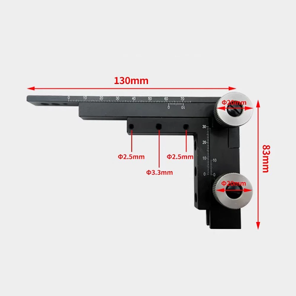 Metal Aluminum Alloy Microscope Moving Stage with Scale, X/Y Axis Adjustable Precision Micrometer Slide