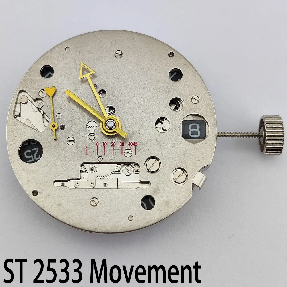 

ST2533 Movement Mechanical Movement Seagull ST25 Lateral Kinetic Energy Watch Accessories Parts GMT