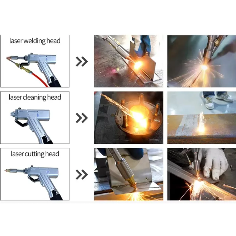 Cleaning, Welding And Cutting Functions 1500W 2000W 3000W Laser Welding Machine Welding Stainless Steel, Aluminum And Copper