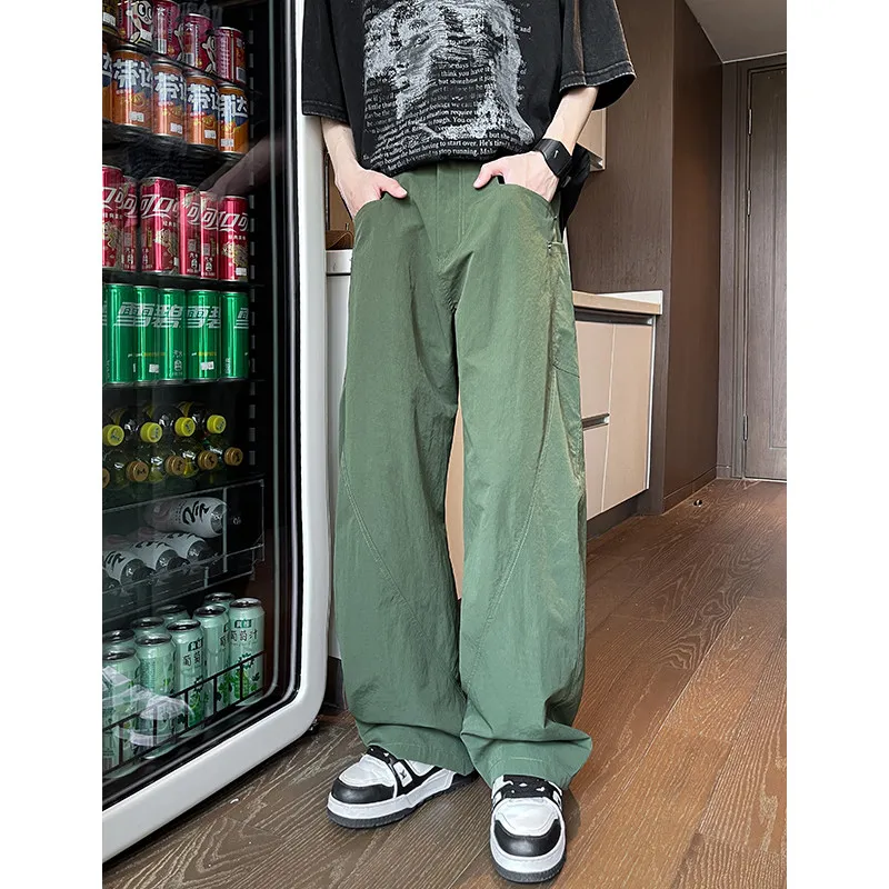 

Men Cargo Pants Loose Army Tactical Solid Color Multi-pocket Trousers Pantalon Homme Big Size Male Mens Harajuku Overalls A030