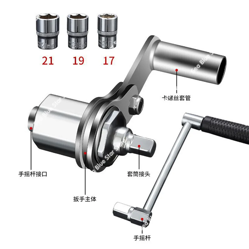 car off-road vehicle, labor-saving wrench, power-enhancing car tire removal wrench, portable on-board tool