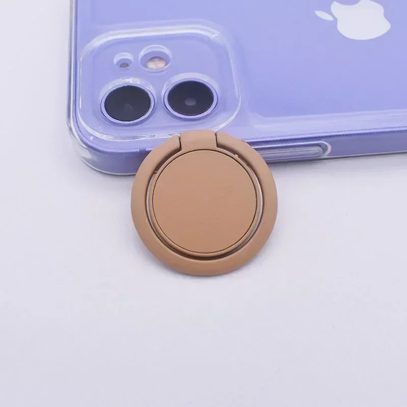 Macaron Warna Solid Cincin Telepon Gesper Pemegang Ponsel Berdiri Pemegang Pegangan Telepon Aksesoris Ponsel Pemegang Cincin Telepon