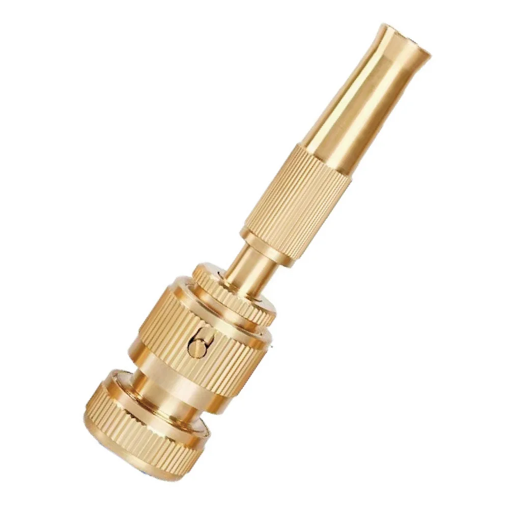 Adjustable High Pressure Squirt Water Gun Aluminum Alloy Spray Nozzle Spray Sprinkler Direct Atomizing Garden Hose connector